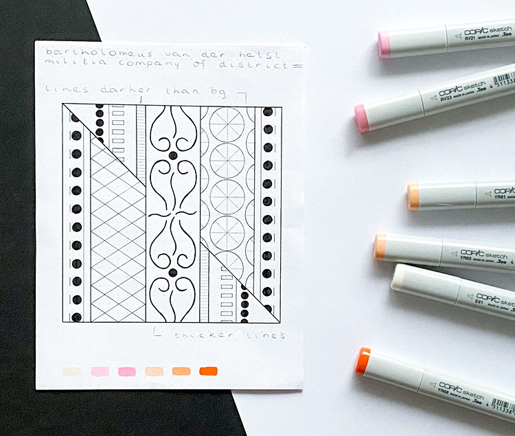 Sketch for Militia Company of District VIII