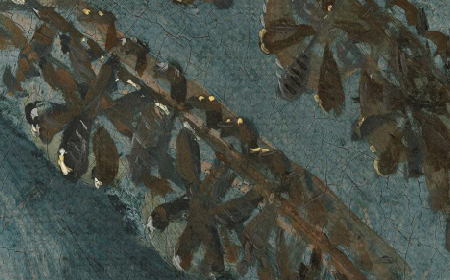 Detail of Portrait of a Girl Dressed in Blue