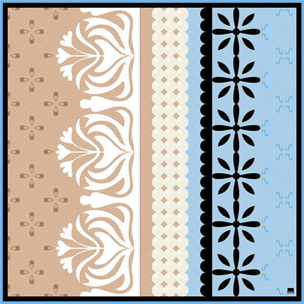 Design for Portrait of a Girl Dressed in Blue